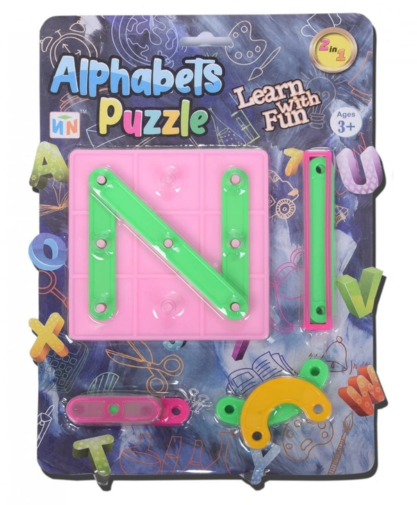 Alphabet construction puzzle