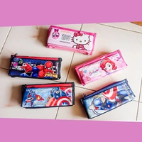 Triple Zip Pouches, Pencil Boxes Multi designs for kids