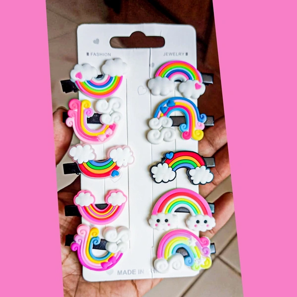 Kids Cartoon designs Hair clips set