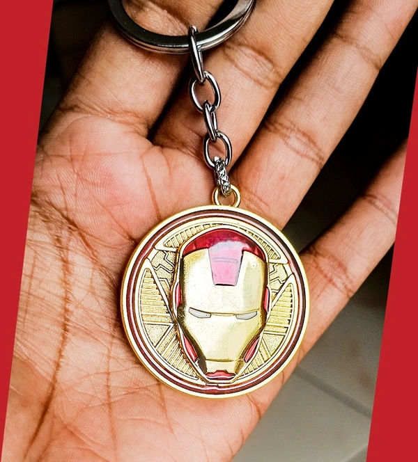 Iron Man Metal rotating key chain