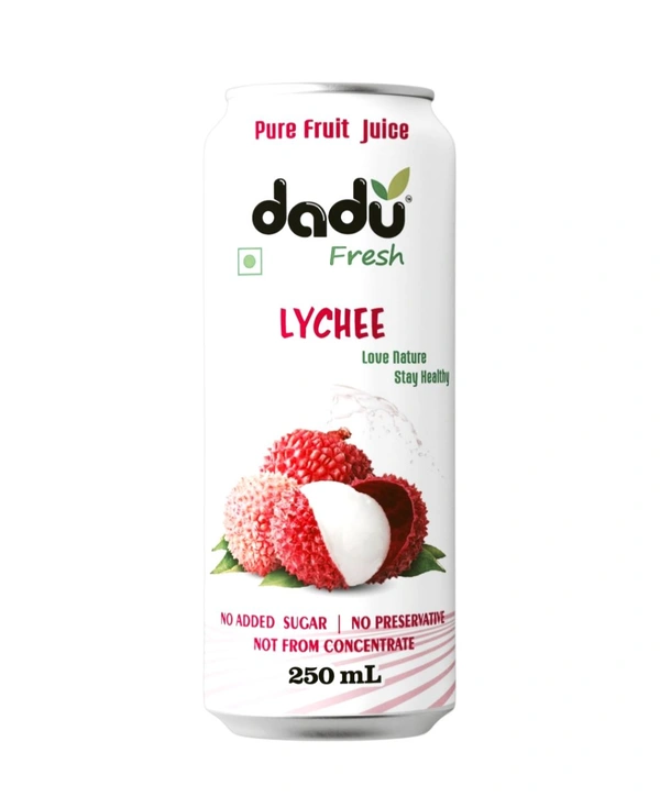 Dadu Fresh Lychee Juice - Antioxidant-Rich Naturally Healthy - 250ml