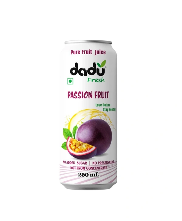 Dadu Fresh Passion Fruit Juice - Metabolism Boosting & Mood-Lifting - 250ml