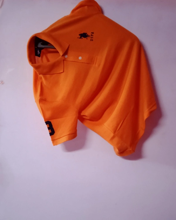 Polo T-shirt - Orange, L