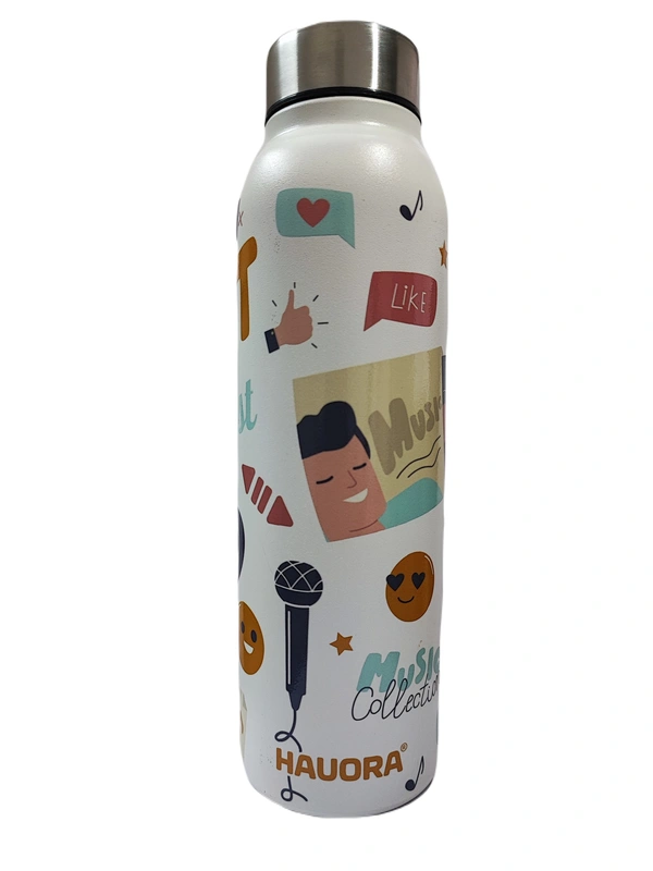 950ml Music Printed SS Bottle (W) (SS304 Grade) - 