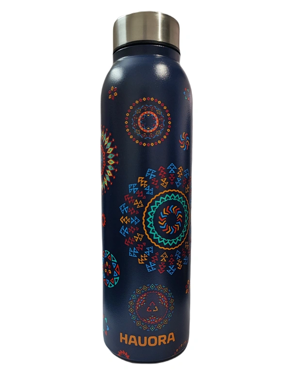 950ml Colourful Paisley Printed SS Bottle (BL) (SS304 Grade) - 