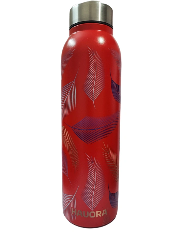950ml Golden Leaf Printed SS Bottle (R) (SS304 Grade) - 
