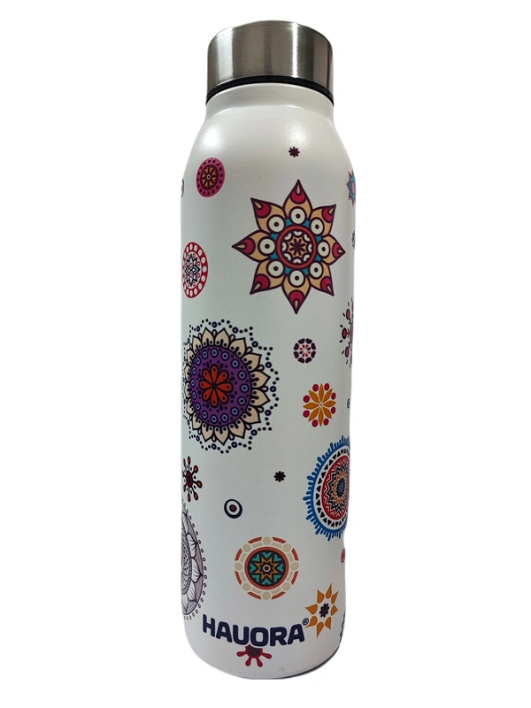 950ml Colourful Paisley Printed SS Bottle (W) (SS304 Grade) - 