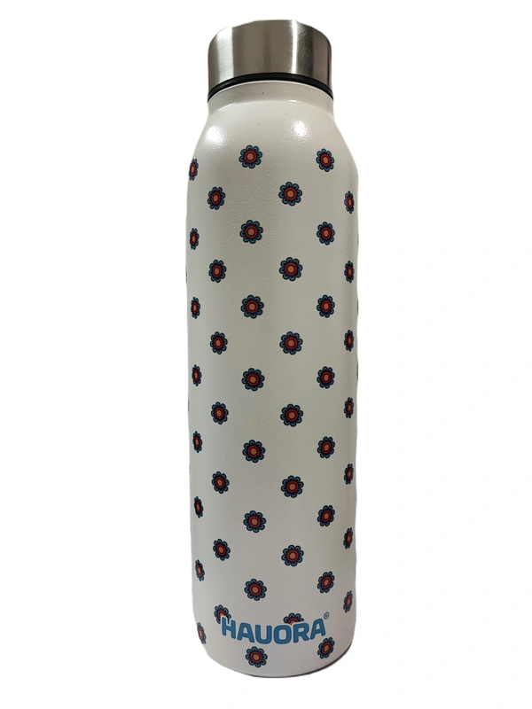 950ml Tiny Flower Printed SS Bottle (W) (SS304 Grade) - 