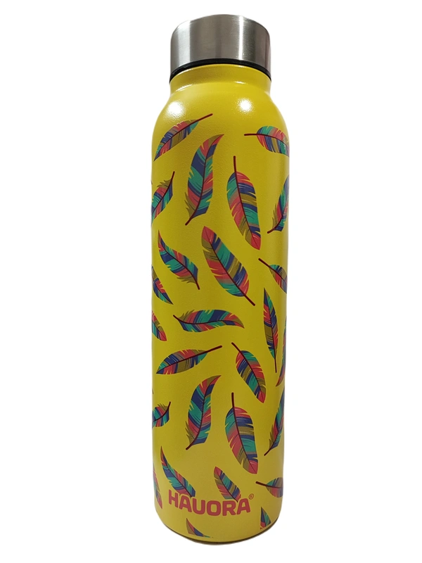 950ml Colourful Feather SS Bottle (Y) (SS304 Grade) - 