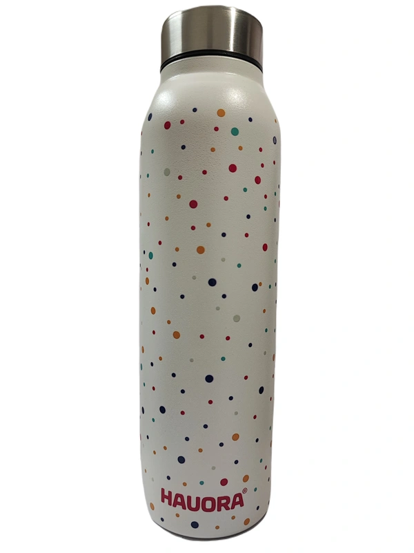950ml Colourful Dots Printed SS Bottle (W) (SS304 Grade) - 