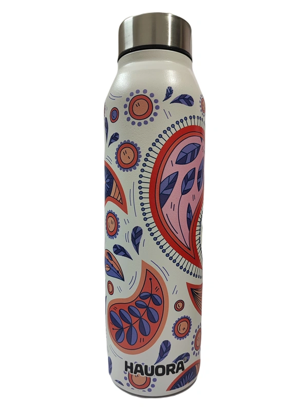 950ml Floral Paisley Printed SS Bottle (W) (SS304 Grade) - 