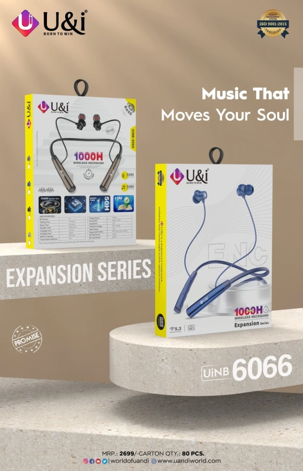 U&i UiNB-6066 Expansion Series Neckband | Premium Audio