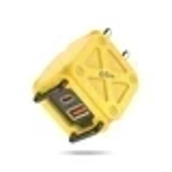 UBON CH-940 Warrior 2.0 65W Dual Port Fast Charger  - Yellow
