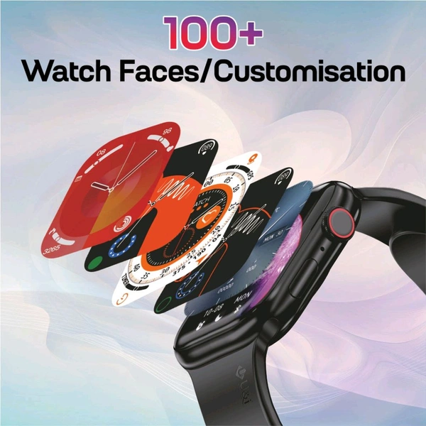 U&i Infinity Series Smart Watch 2.1" Display with Bluetooth Calling and IP65 Water Resistance