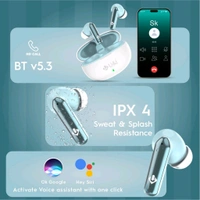 U&i Vibes Series 50 Hours Music Time | Quad Mic ENC & 40ms Low Latency - White