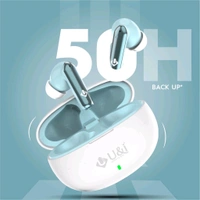 U&i Vibes Series 50 Hours Music Time | Quad Mic ENC & 40ms Low Latency - White