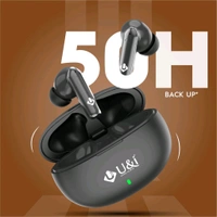 U&i Vibes Series 50 Hours Music Time | Quad Mic ENC & 40ms Low Latency - Black