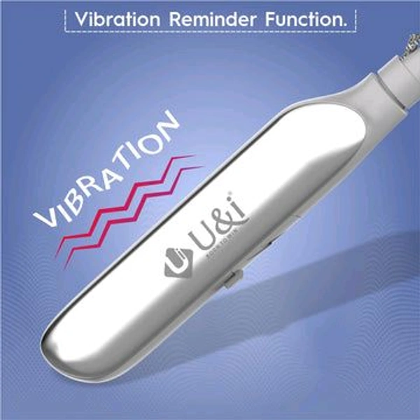 U&i Crisp Series 50 Hours Music Time Bluetooth Neckband | 60MS Low Latency & Vibration Alert - Silver