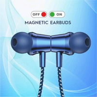 U&i Crisp Series 50 Hours Music Time Bluetooth Neckband | 60MS Low Latency & Vibration Alert - Blue