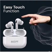 KDM – A1 HOPPODS TWS, Wireless Earbuds, V5.4 BT, ENC Function, Upto 36 Hours, White - White
