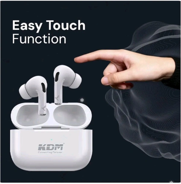 KDM – A1 HOPPODS TWS, Wireless Earbuds, V5.4 BT, ENC Function, Upto 36 Hours, White - White