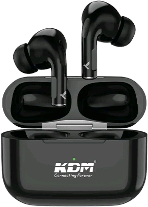KDM – A1 HOPPODS TWS, Wireless Earbuds, V5.4 BT, ENC Function, Upto 36 Hours, White - Black