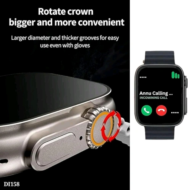 T800 Ultra Smart Watch With Beautiful Strap, Bluetooth Calling Smart Watch