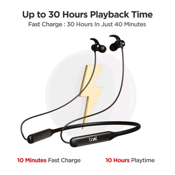 boAt (Original) boAt Rockerz 335 Bluetooth Wireless in Ear Earphones - Black