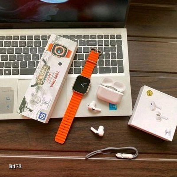 Smart Watch With Airpods Combo