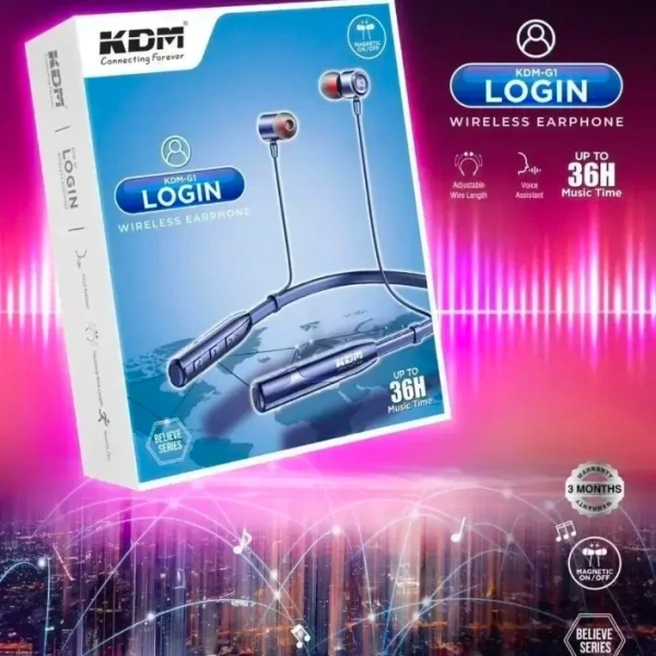 KDM-G1 LOGIN 🫧 (UP TO 36H⏳MUSIC 🎶 TIME) BELIEVE SERIES, WIRELESS EARPHONE