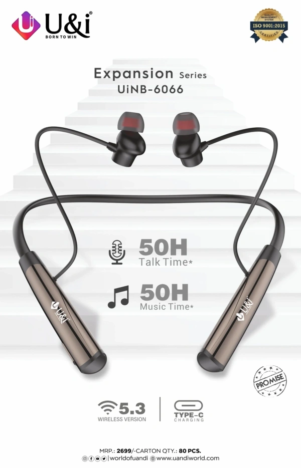 U&i UiNB-6066 Expansion Series Neckband | Premium Audio