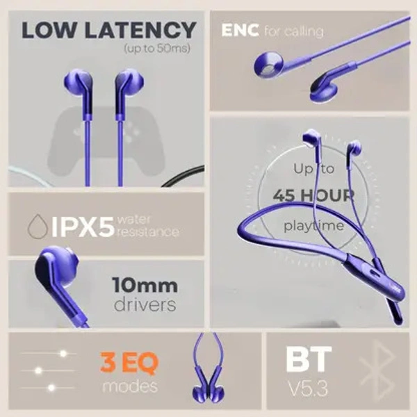 UBON CL-115 Bluetooth Neckband Eargun Series Bluetooth