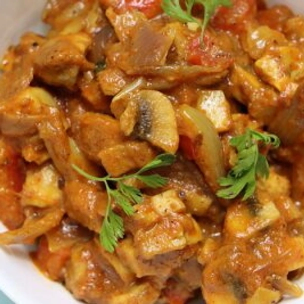 Mushroom Do Pyazaa - Full Plate