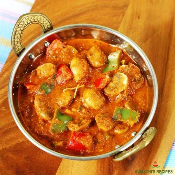 Mushroom Kadahi - Full Plate
