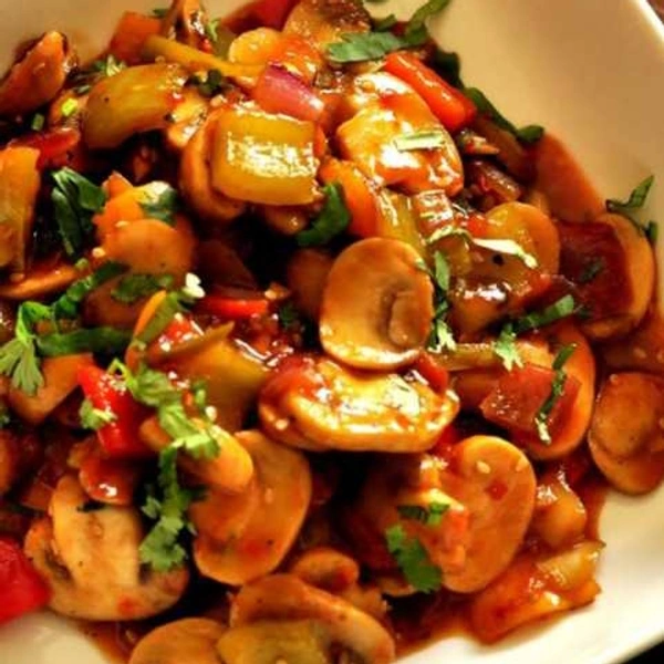 Mushroom Chilly  - Full Plate