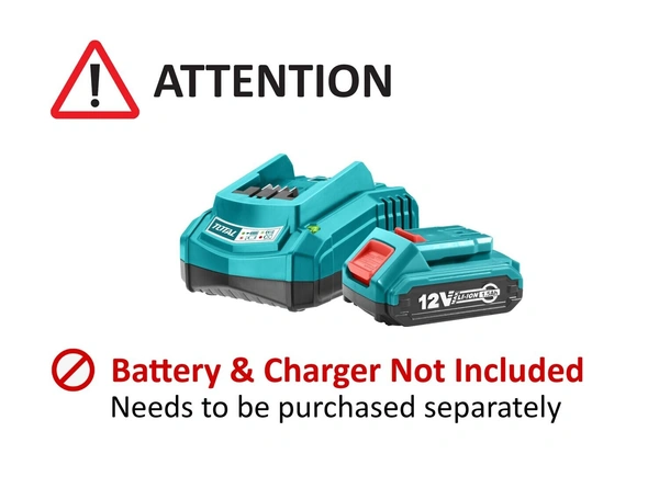 TOTAL Total Lithium-Ion Aspirator Blower (Without Battery)- TABLI2001 - Weight: 1.63 kg, brand