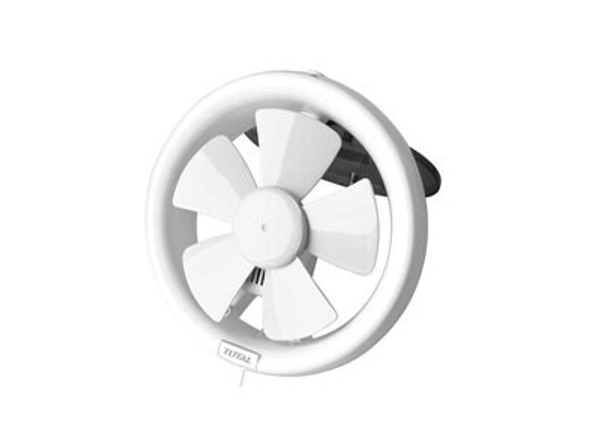 Total 6" Exhaust Fan, 100% Copper Wire Motor - TPEF1561 - 150mm(6"), white