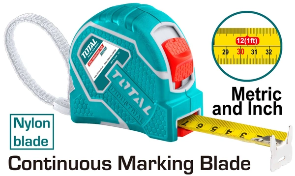 TOTAL Steel measuring tape TMT126681