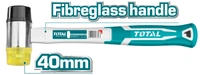 TOTAL Rubber and plastic hammer THT77406