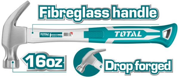 TOTAL Claw hammer THT73166