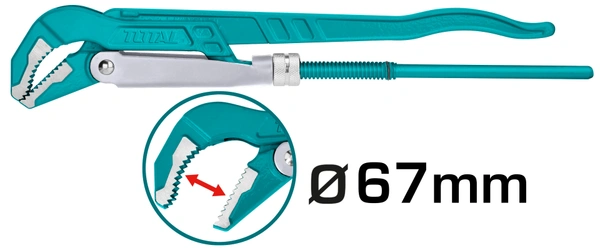 TOTAL 45 heavy duty swedish pipe wrench THT172023