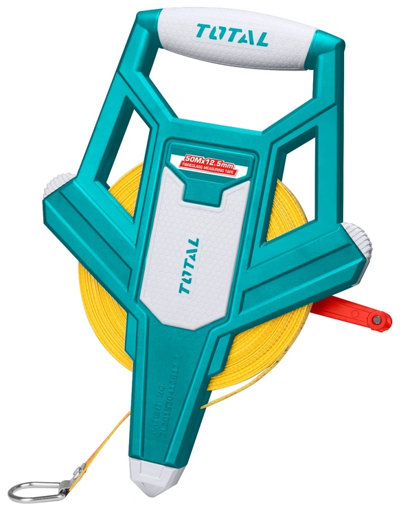 TOTAL Fibreglass measuring tape TMTF12506