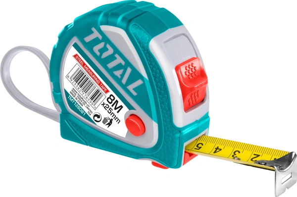 TOTAL Steel measuring tape TMT126081
