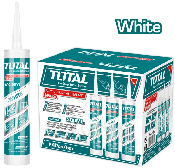 TOTAL Acetic Silicone Sealant?White? THT3511