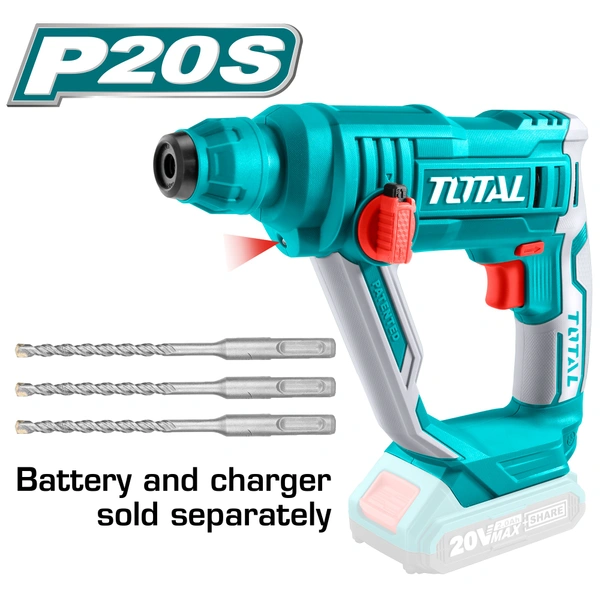 TOTAL Lithium-Ion rotary hammer TRHLI1601