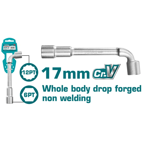 TOTAL L-Angled socket wrench THWL1706