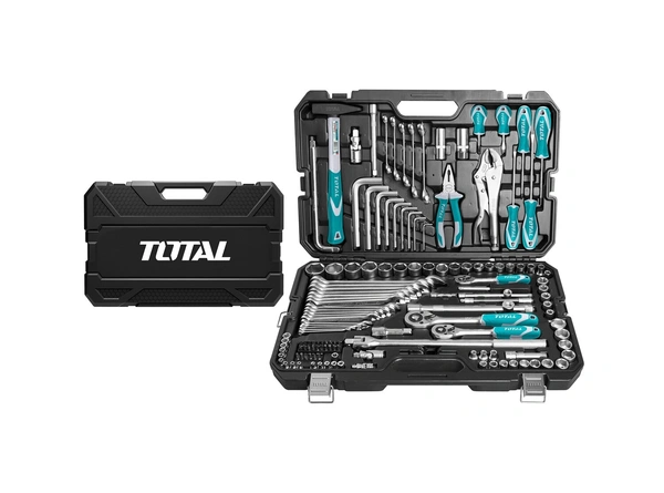 TOTAL 142 Pcs combination tools set THKTHP21426