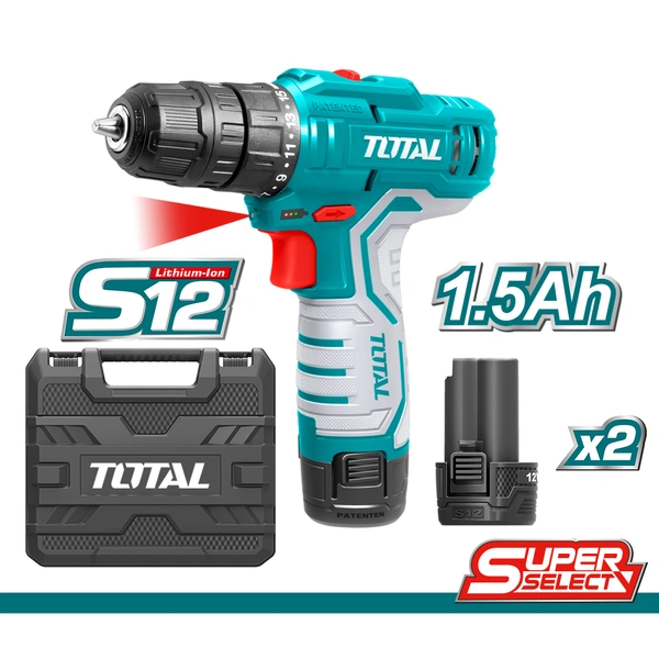 TOTAL Lithium-Ion cordless drill TDLI12325