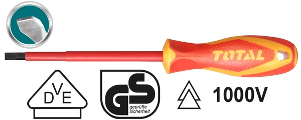 TOTAL Insulated Screwdriver THTIS4100