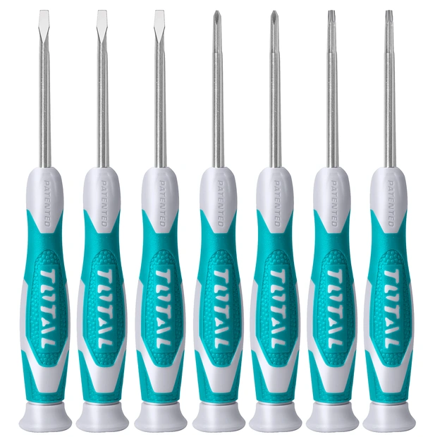 TOTAL 7Pcs precision screwdriver set THT250726
